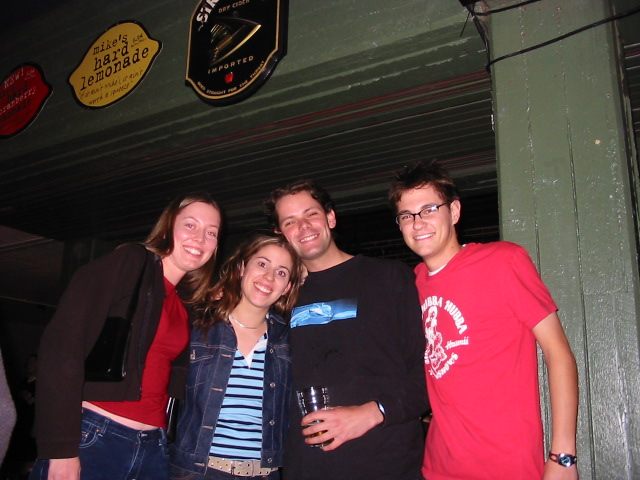 AUSSIES!! Mel, Merryn, me and Tim...