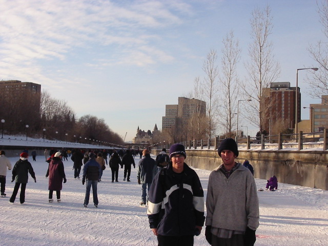 We skated for a considerable distance, and from Carleton University you can actually get right into the city to the downtown area.  (I think the Canal goes for 11 kilometres...?)