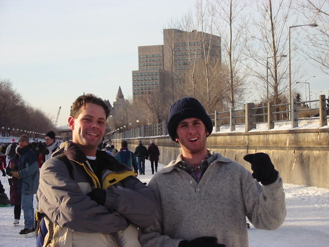 With Ben from our floor on Res, Canada's favourite hippie.