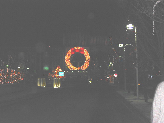 You can't really see whats going on in this photo, but that is actually the outside of 'Casino de Hull', across the border in Quebec