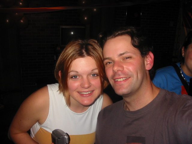 Karolina (Austrian) and me at the Dutch Party