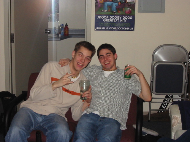 Kenny and B, before Kenny's monster hurl