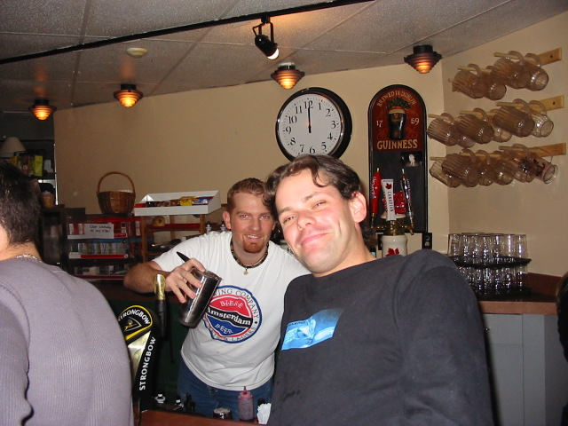 Matt, one of my favourite barmen...